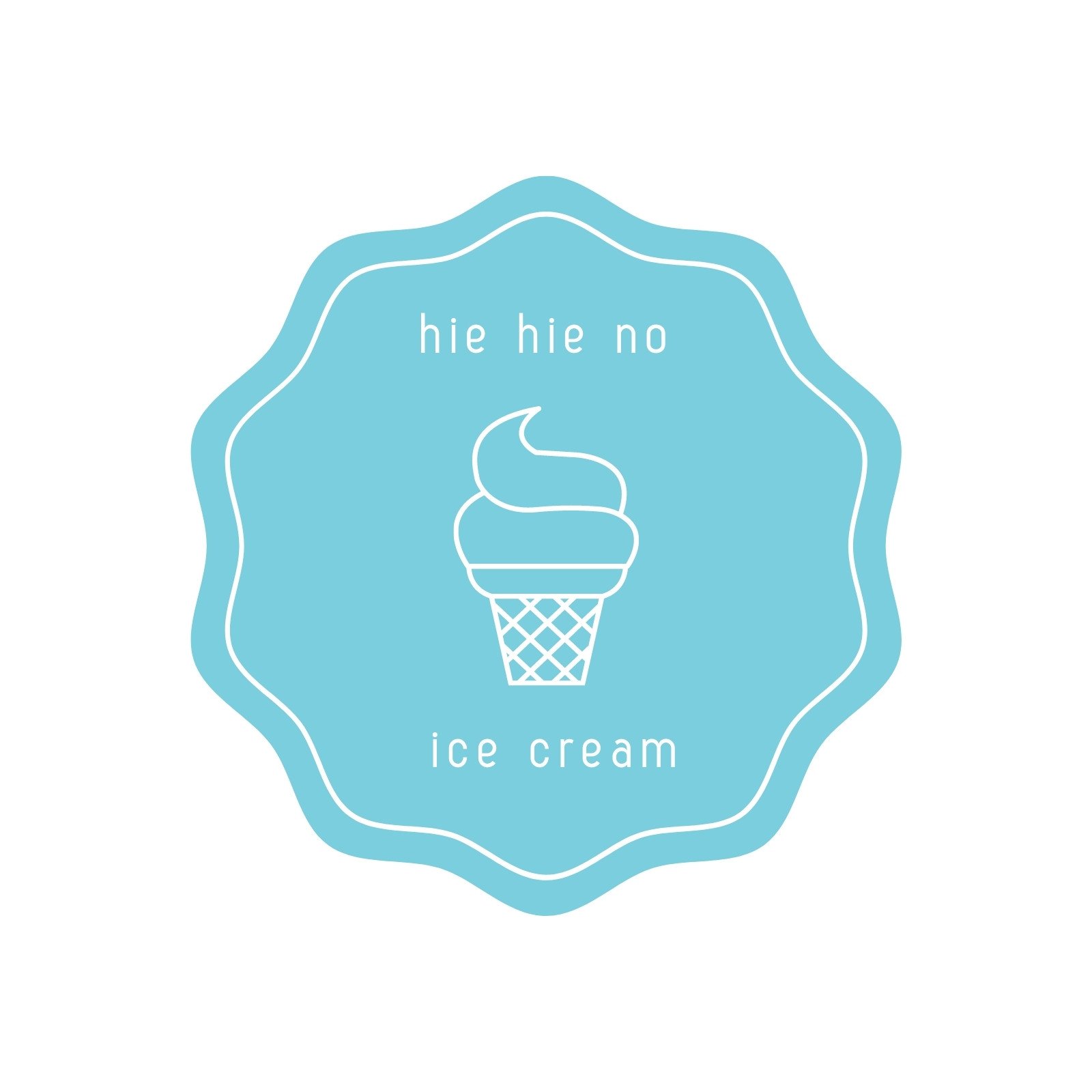 葉と太陽の可愛いロゴ