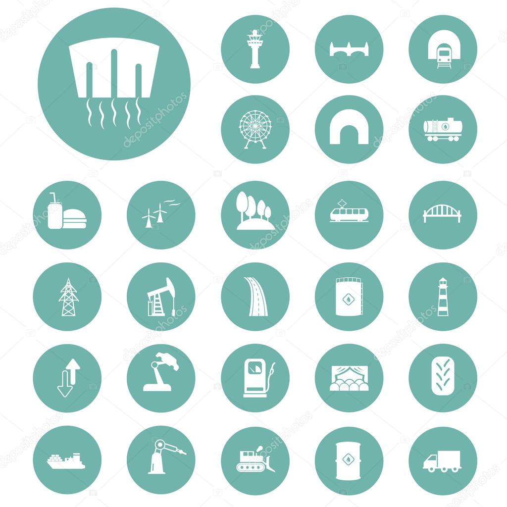 インフラストラクチャアイコンのベクター画像セット」のベクター画像素材 ロイヤリティフリー357516194Shutterstock