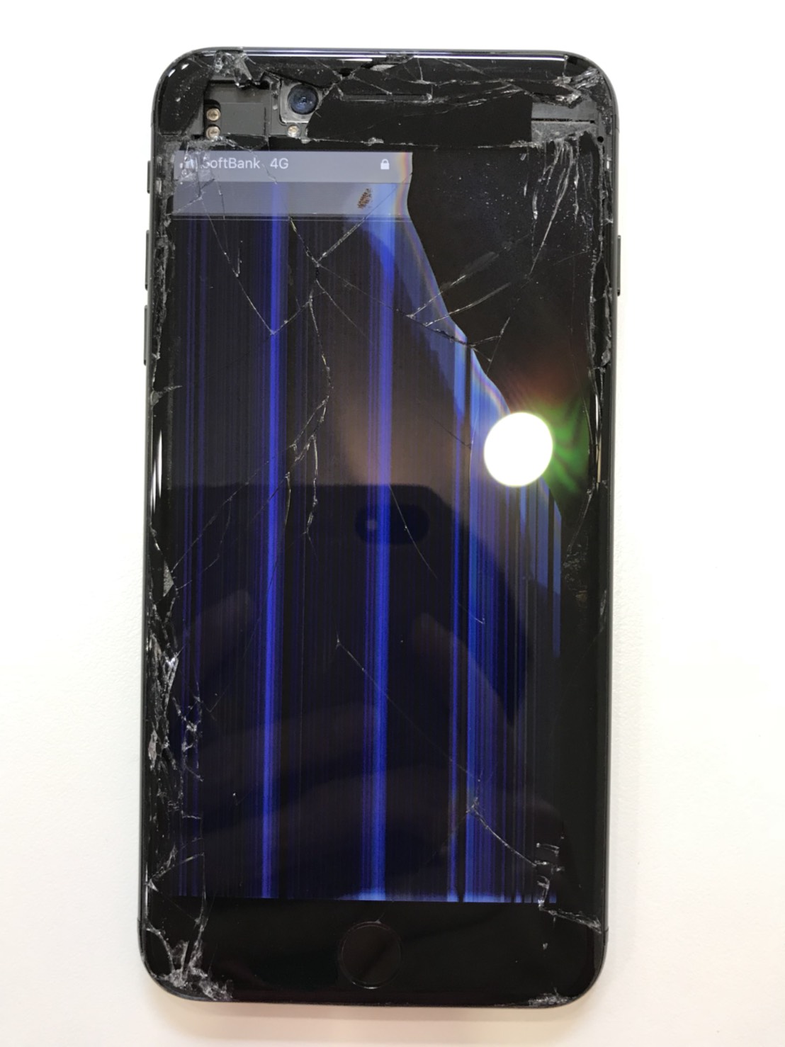 突然紫の線が入ってしまいました。 - たまに緑の線も出てきます。これは修- Yahoo!知恵袋