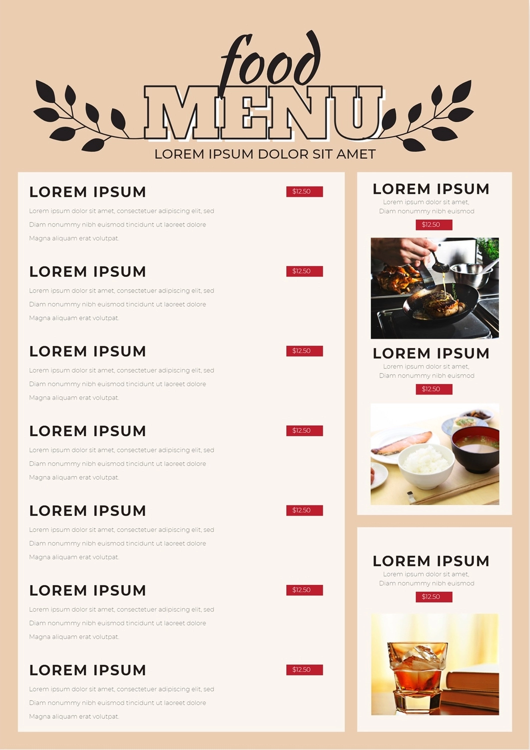 アンティークなメニュー表イラスト - No: 23182227無料イラスト・フリー素材なら「イラストAC」