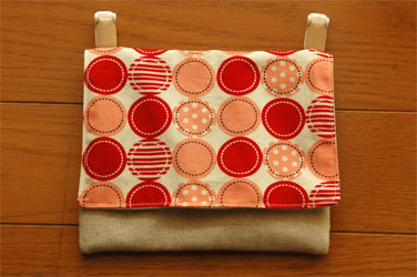 蓋なし移動ポケット型紙★パターン★aiguilleオリジナル