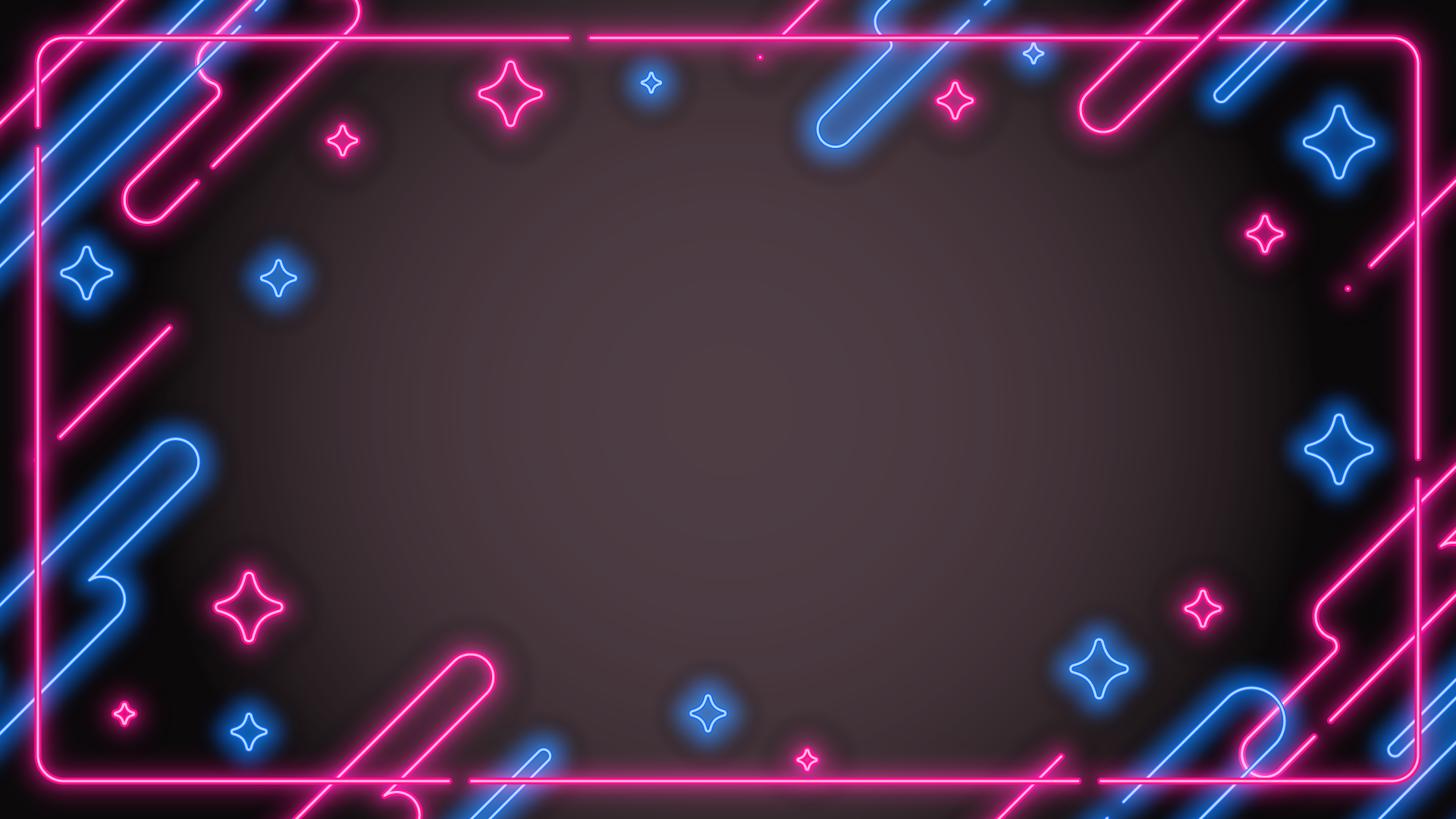 ネオン風フレーム背景 8種OKUMONO