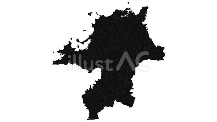 香川県の地図イラスト＜モノクロシルエット画像＞ - 日本地図無料イラスト素材集