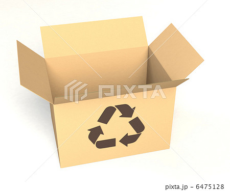 段ボールリサイクルマーク 25043010034 の写真・イラスト素材アマナイメージズ