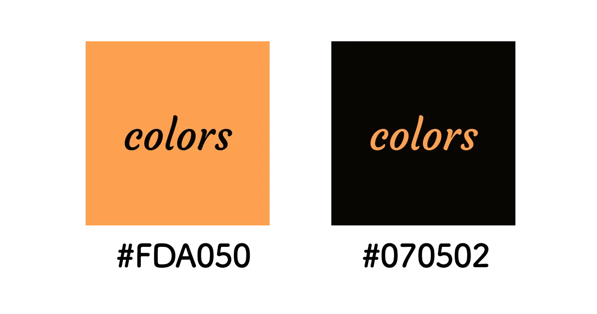 配色 パターン 3色 オレンジ