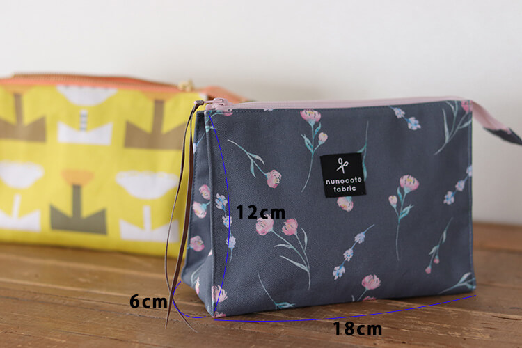 フラットポーチの作り方旅行用品・赤ちゃんグッズ・文房具ケース ハンドメイドsoranohana そらのはな