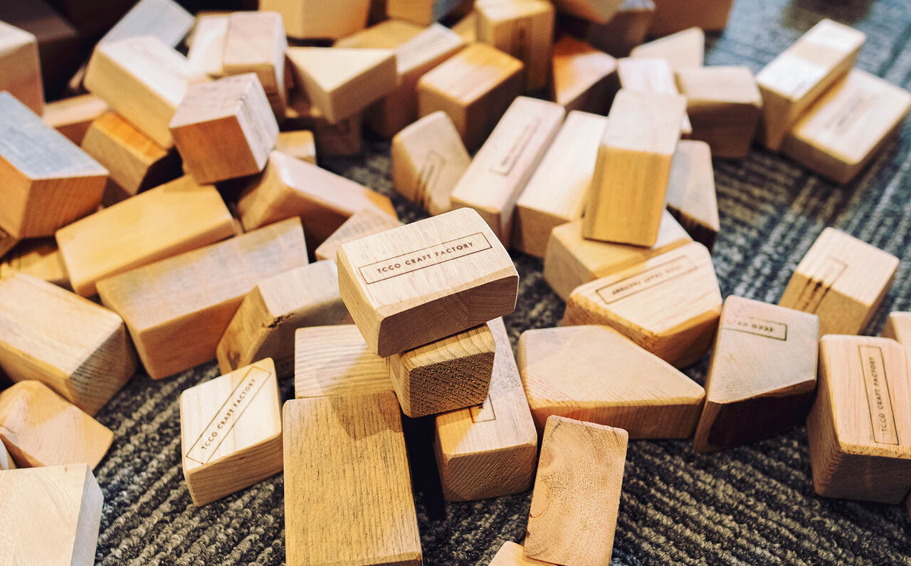 リサイクルされた大理石。積み木文房具収納シリーズ。 3ピースのグループを選択します。黒 - ショップ CHANZ STUDIO その他 - Pinkoi