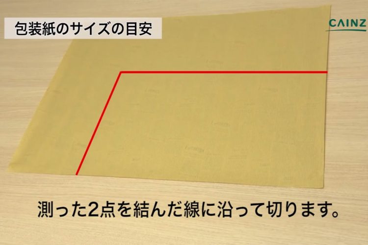 正方形 包装紙 包み方 デパートTikTok