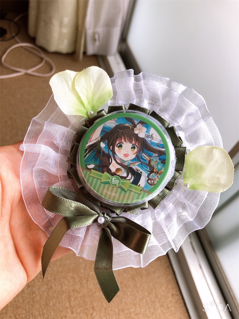 ハンドメイド 道具不要✩余ったリボンでロゼット作り オタ活