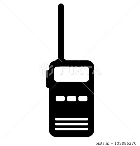 白い背景に黒い線のウォーキーのトーキーアイコン。携帯無線送信機のアイコン。無線トランシーバの標識。ベクター画像」のベクター画像素材 ロイヤリティフリー2063361482Shutterstock
