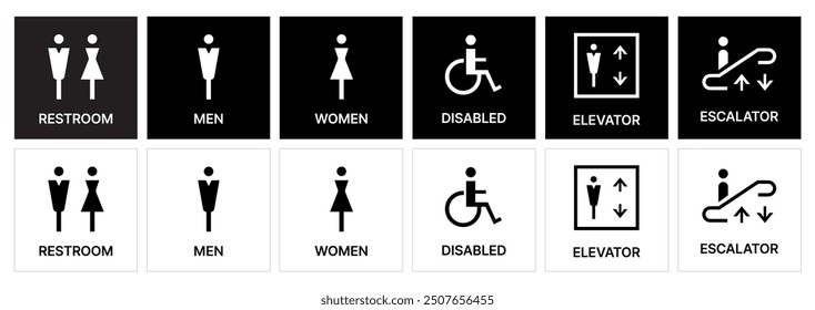 エレベーターマークのアイコンフリーのアイコンイラスト素材 icon-pit