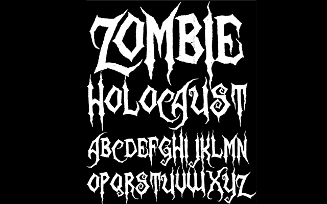 DeathOneフリーフォントケンサク