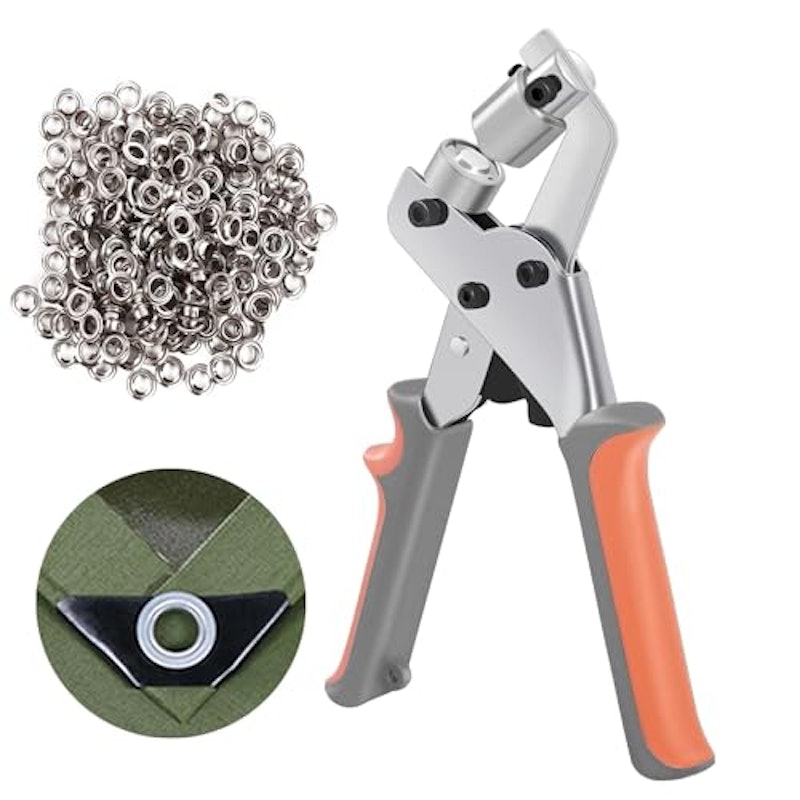 LINE登録200円OFFハトメパンチ 4mm 片面タイプ ハトメ 100個付 SHP-1送料無料 おうち時間 ハトメ パンチ レザービニール 布 厚紙 補強 DIY 打ち具 工具 セット クラフト SUNDRYgreen tools楽天市場店