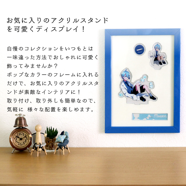 賃貸でも安心 壁掛け コレクションケース アクリル UVカット フィギュアケース ディスプレイケース アクスタ ガンプラ 収納 壁付け ホッチキス 壁穴開けないnoconoco・キッチン