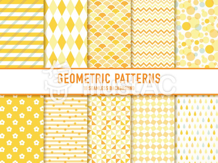 パターンセット041 幾何学模様イラスト - No: 1698029無料イラスト・フリー素材なら「イラストAC」