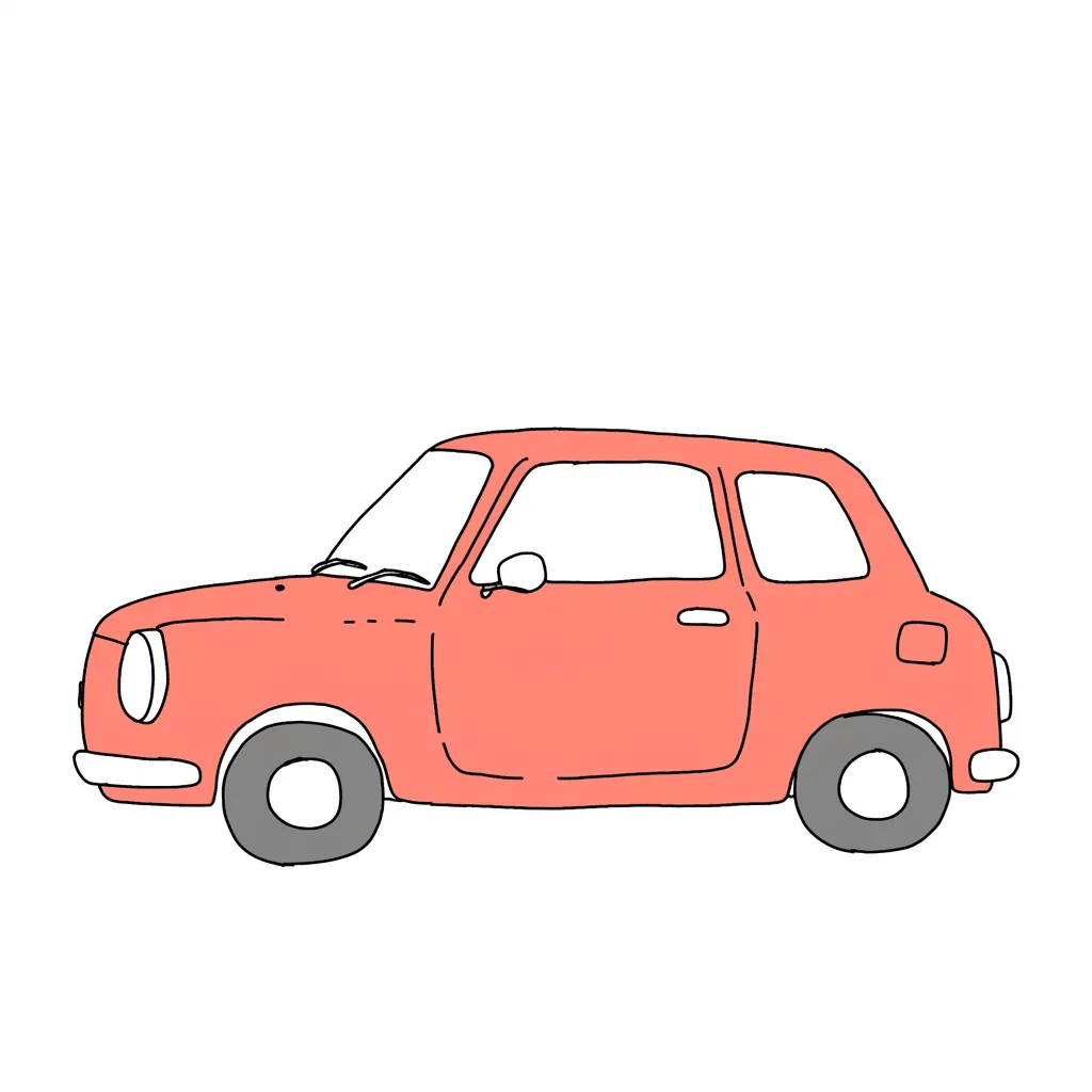 手書きの車と電車 イラスト素材5516948- フォトライブラリ