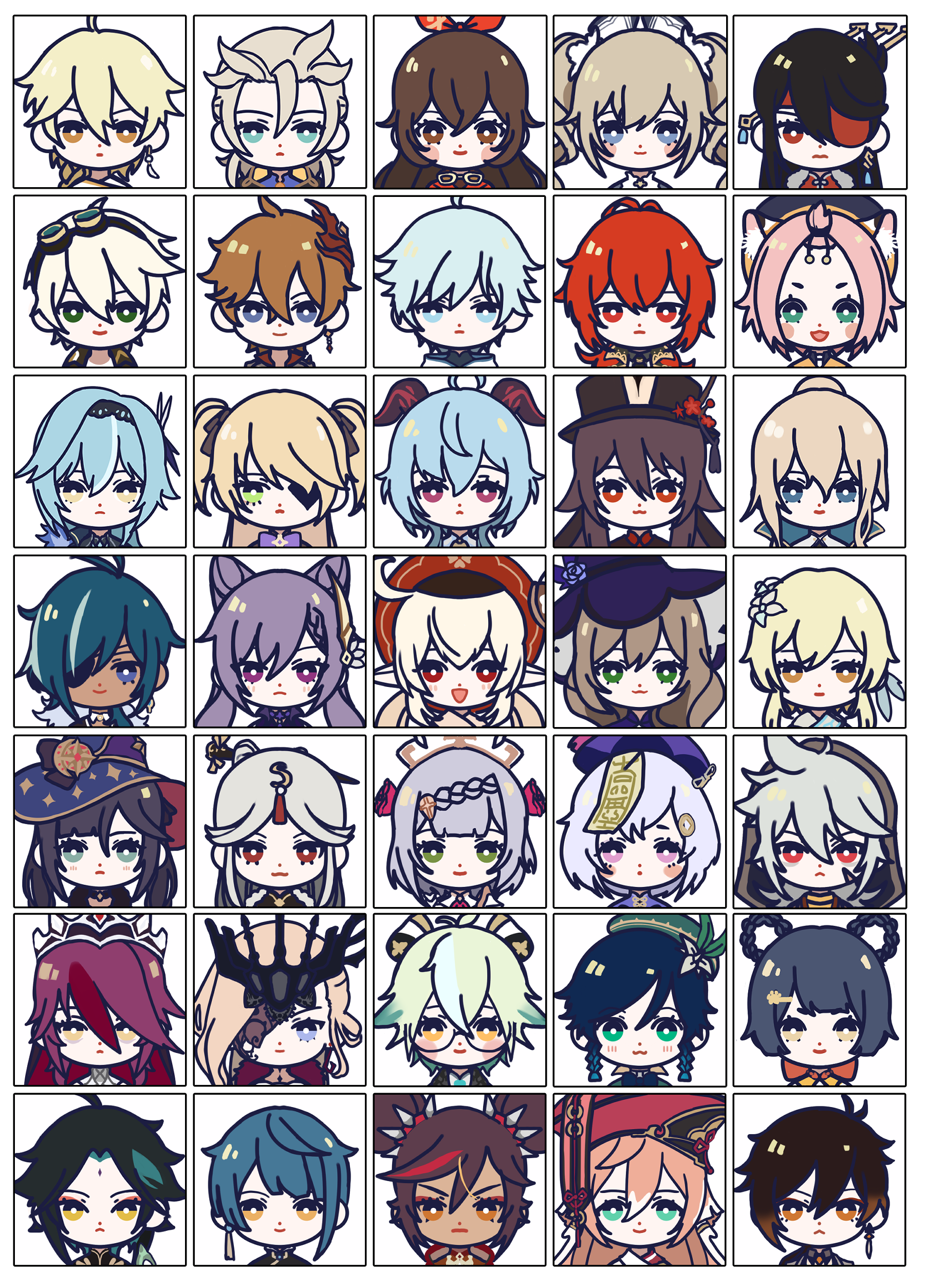 原神キャラクターTwitterアイコン第二弾配布開始