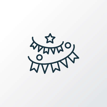 白い背景に色の誕生日フラットライン帽子アイコン。誕生日パーティーカードフライヤーバナーの装飾のための明るいお祝いの要素デザイン。お祭り用シンボルCapオブジェクトベクターイラスト」のベクター画像素材 ロイヤリティフリー2133543911Shutterstock