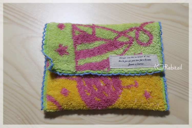 ☆ハンドメイド となりのトトロ タオルハンカチリメイク がま口 バッグ ポーチ 財布 ケース☆