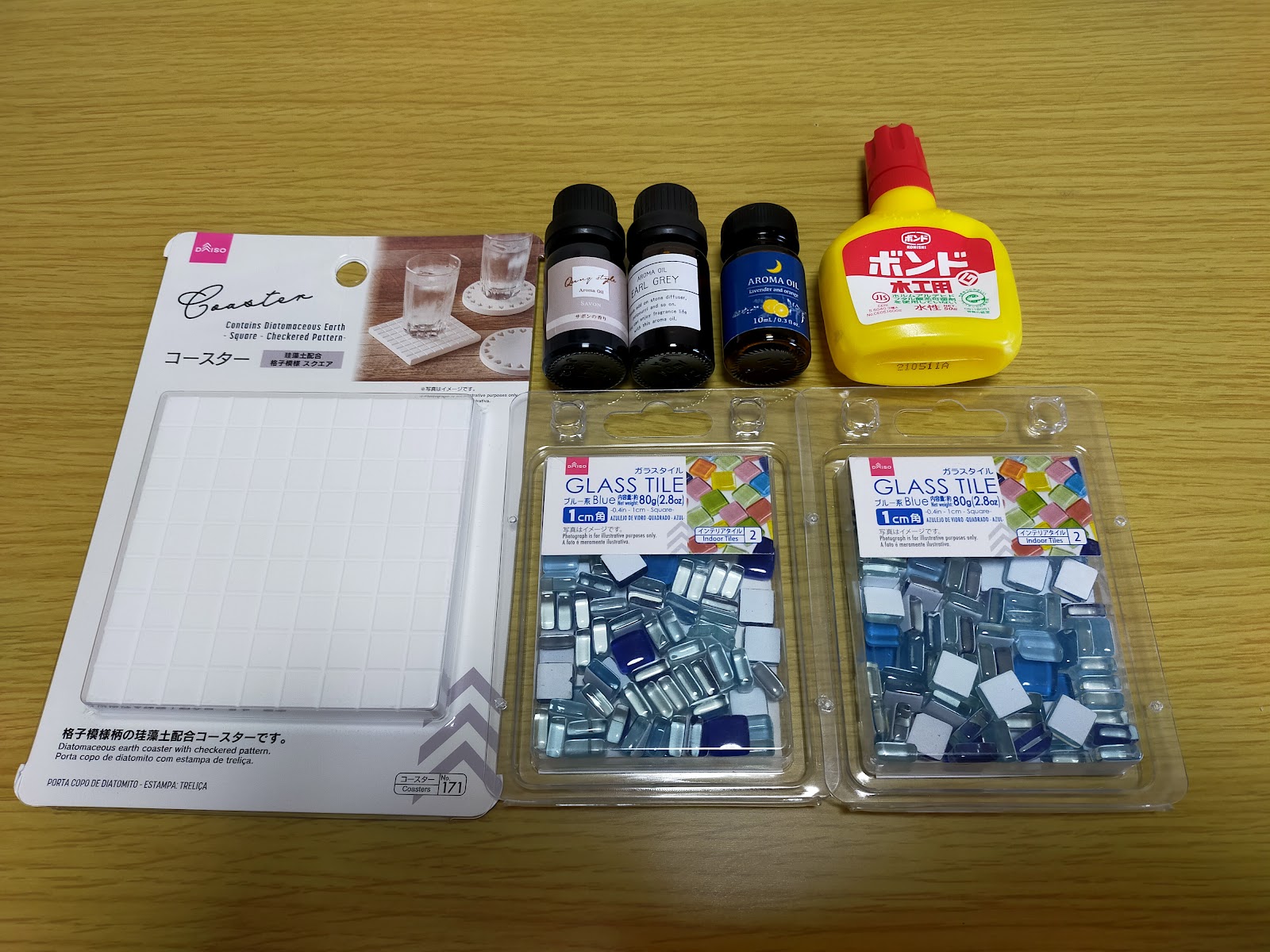 ダイソーのガラスタイルで帯留作り : 四十代で楽しむ普段着物