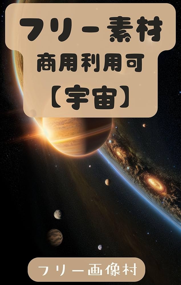 無料イラスト＆背景画像素材！SF宇宙＆キラキラきれいな星と惑星「Free! Illustlation &くりえいてぃぶ」