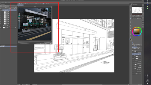 クリスタで複数の別キャンバスを同時に表示させる方法！！山本電卓のマンガWEB