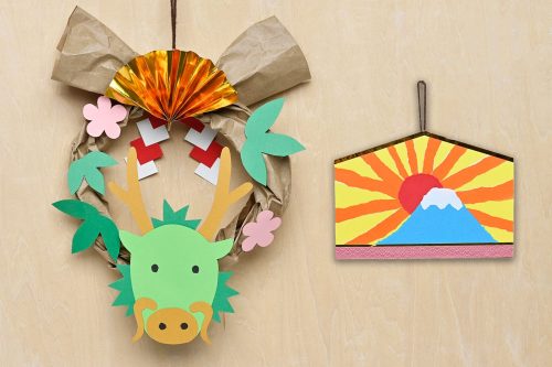 No.129「キャップで竜を作ろう 辰年 」 保育士の手作りおもちゃ