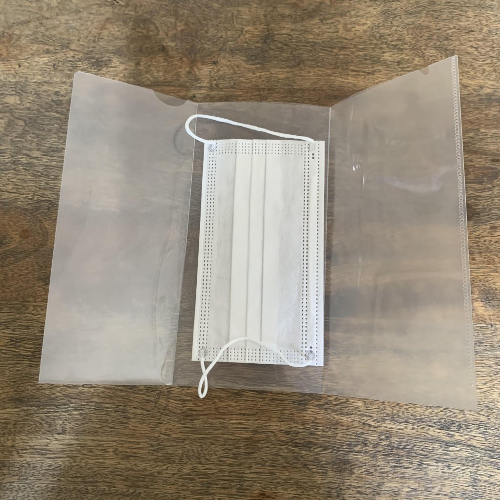 マスクケース クリアファイルを利用した自作ケース二十一世紀印刷