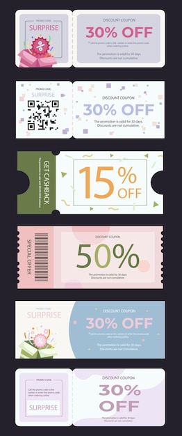 クーポン ネット 半額の無料クーポンテンプレート 4736 - デザインAC