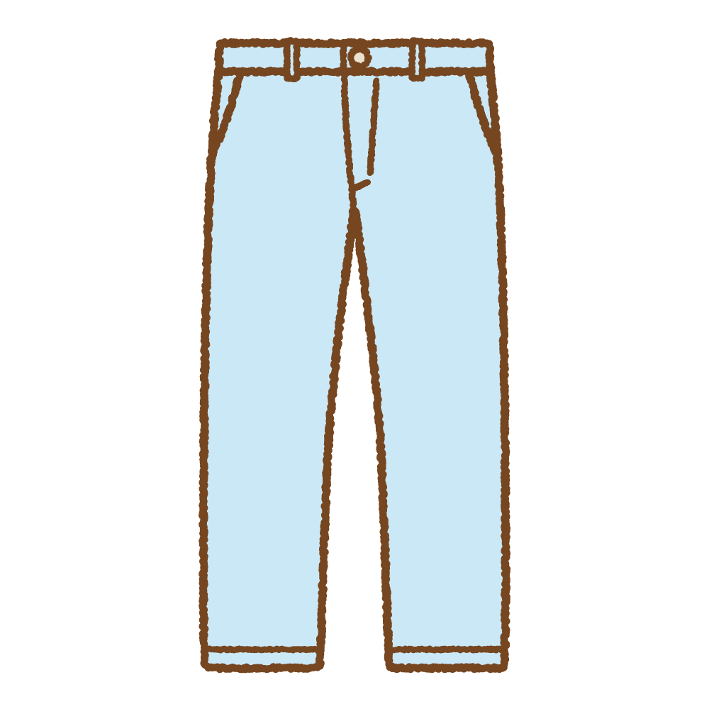 カラーパンツ・ズボン・ボトムスのイラストかわいいフリー素材集 いらすとや