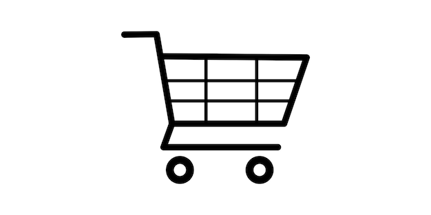 オンラインショッピングに最適なEコマースショッピングバスケットアイコンPremiumベクトル素材