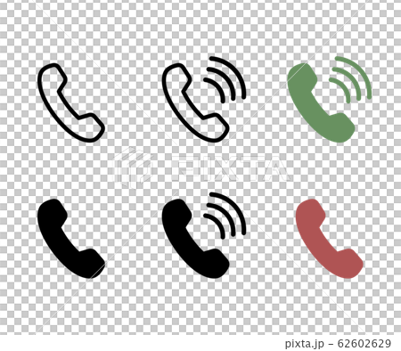 電話のアイコン 通話中 シンプル おしゃれのイラスト素材63645748- PIXTA