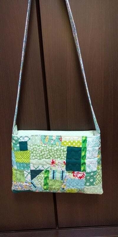 暮らしの手仕事 完成☺︎ 古布はぎれパッチワークのちょこっとトートバッグを作ってみた 着物リメイク はぎれ活用 作業動画 ソーイングvlog 刺し子kimono boro diy 時