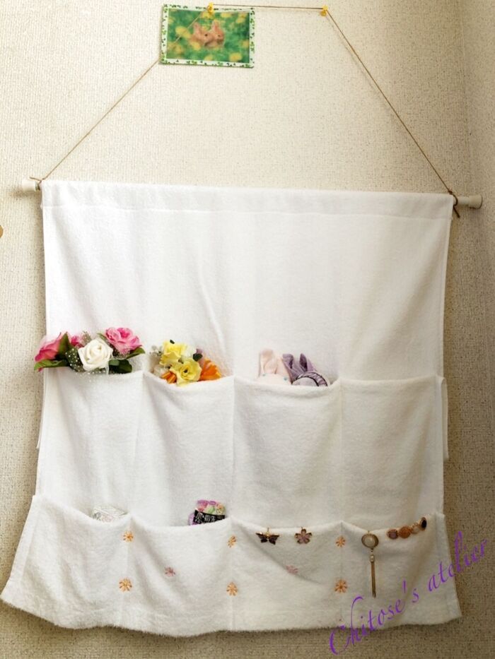 お裁縫 100均セリアのハンドタオルをリバティ仕様にプチリメイク！ - ネコヒゲノオト