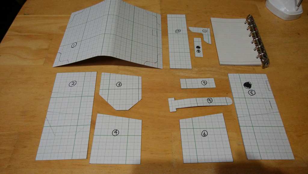レザークラフト作り方の 型紙付き本 理想の手帳カバーを作る