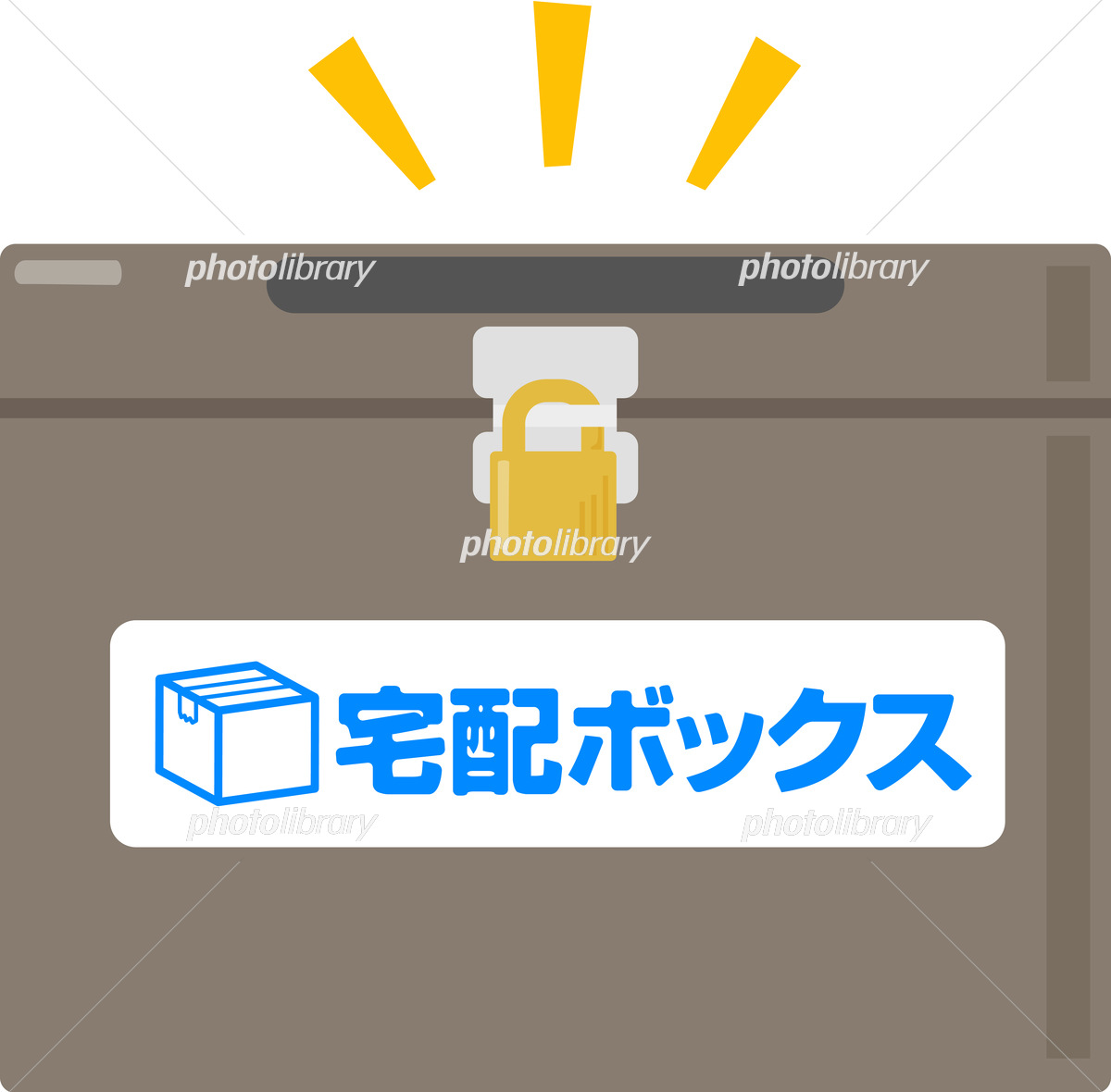 置き配OK ドアプレート 宅配BOXのイラスト素材89343158- PIXTA