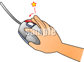 マウスの左クリックのイラスト - イラストの里