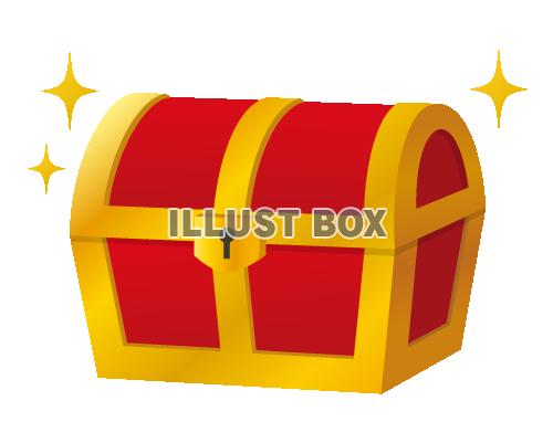 空の宝箱：イラスト無料