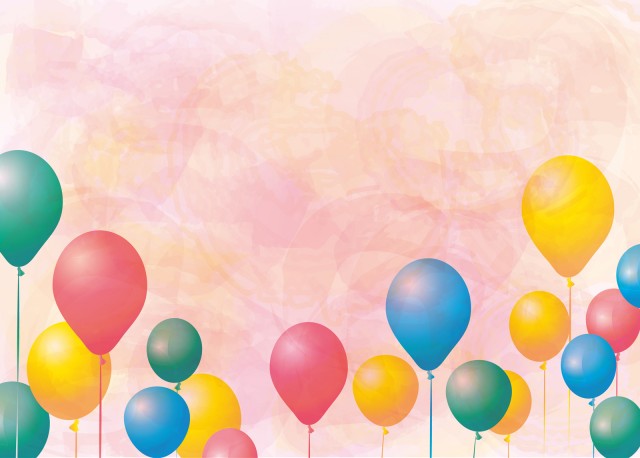 カラフルポップな背景フリーイラスト - 明るい装飾素材 - チコデザ