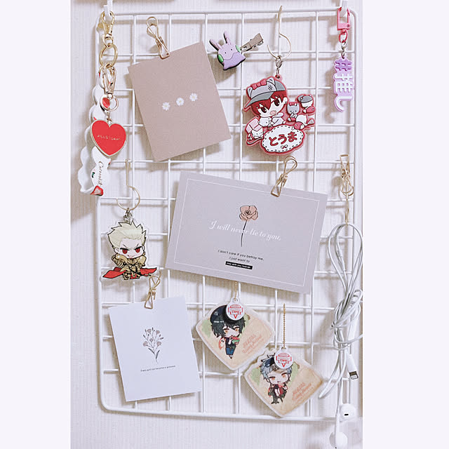 デコレーションキーホルダー ハート型、ピンク、ブルー- 100均 通販 ダイソーネットストア 公式