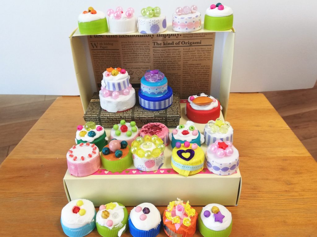 こども工作 ペットボトルキャップでつくるオリジナルコースタ