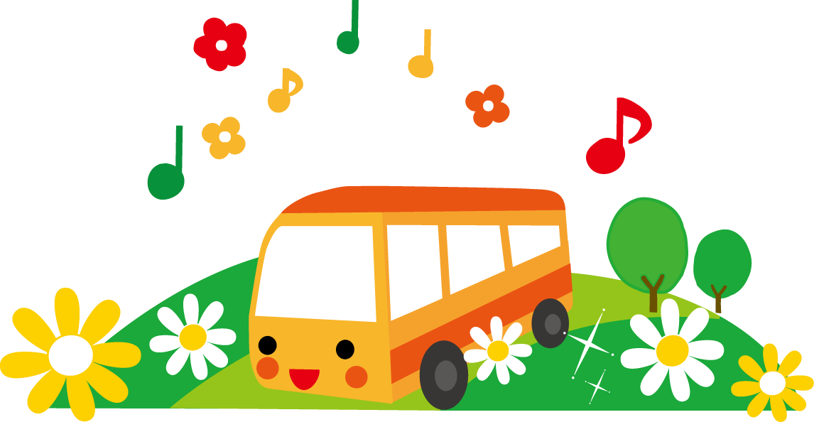 観光バスイラストのフリー素材イラストイメージ