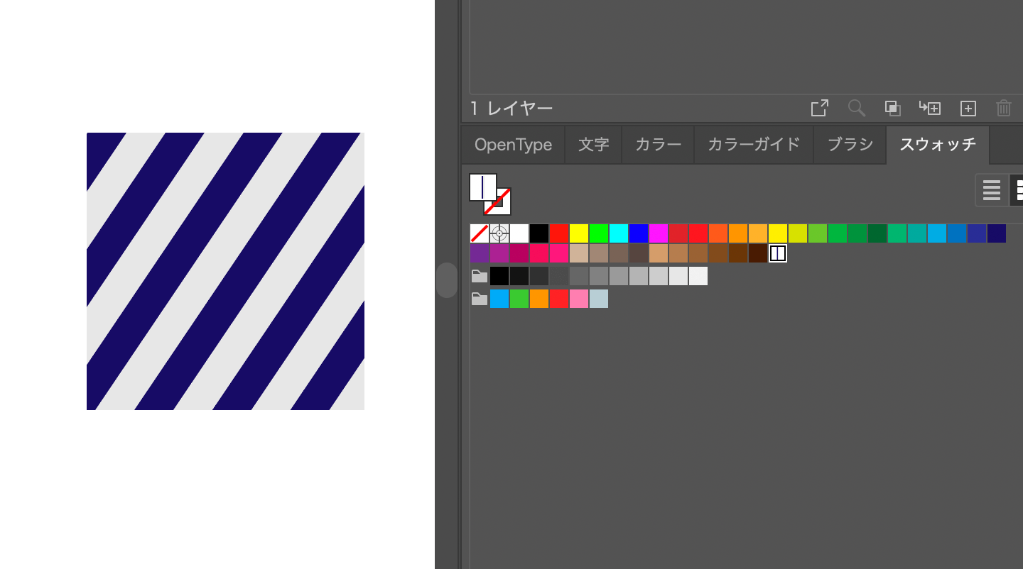 Illustratorでパターンの色と大きさを変える方法