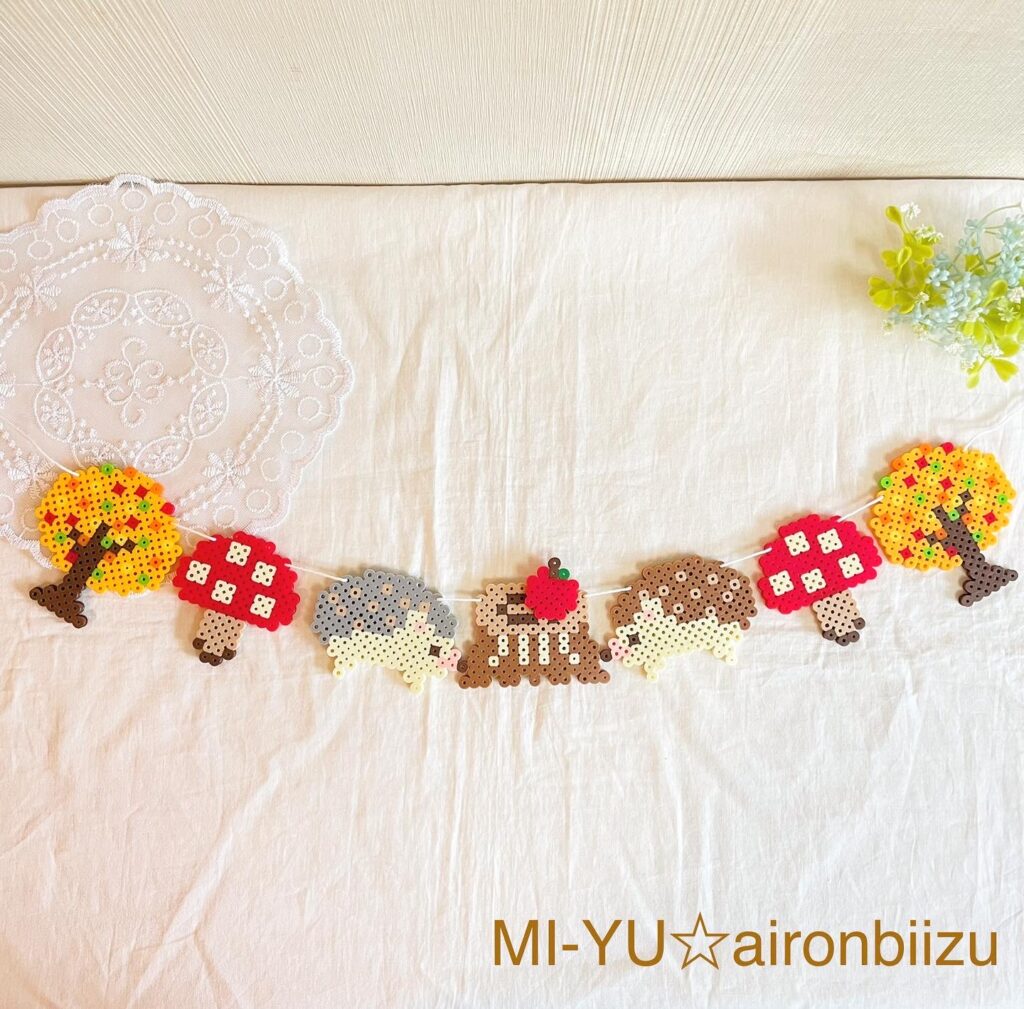 ✳︎ｱｲﾛﾝﾋﾞｰｽﾞ✳︎紅葉・桜の木 - MIRAIKO-BO'S GALLERYminne byGMOペパボ国内最大級のハンドメイド・手作り通販サイト