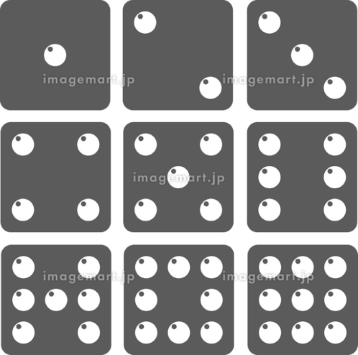 サイコロ、3を表すラインスタイルのアイコンのイラスト素材104454741- PIXTA