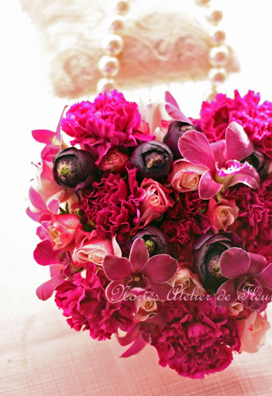 高級 ミニー型バックブーケ ウェディングブーケ