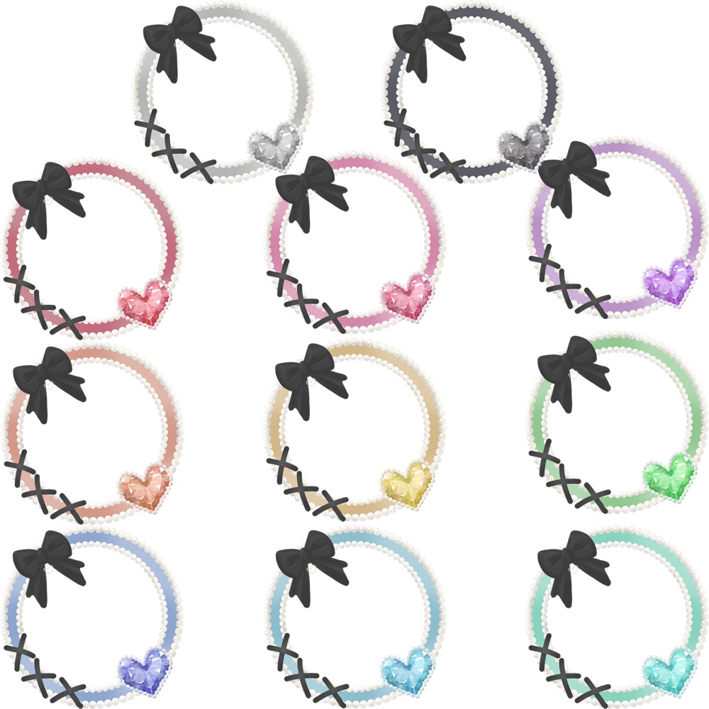 フレーム フリル 白-量産型オタク向け素材配布サイト「JUST RIGHT!」