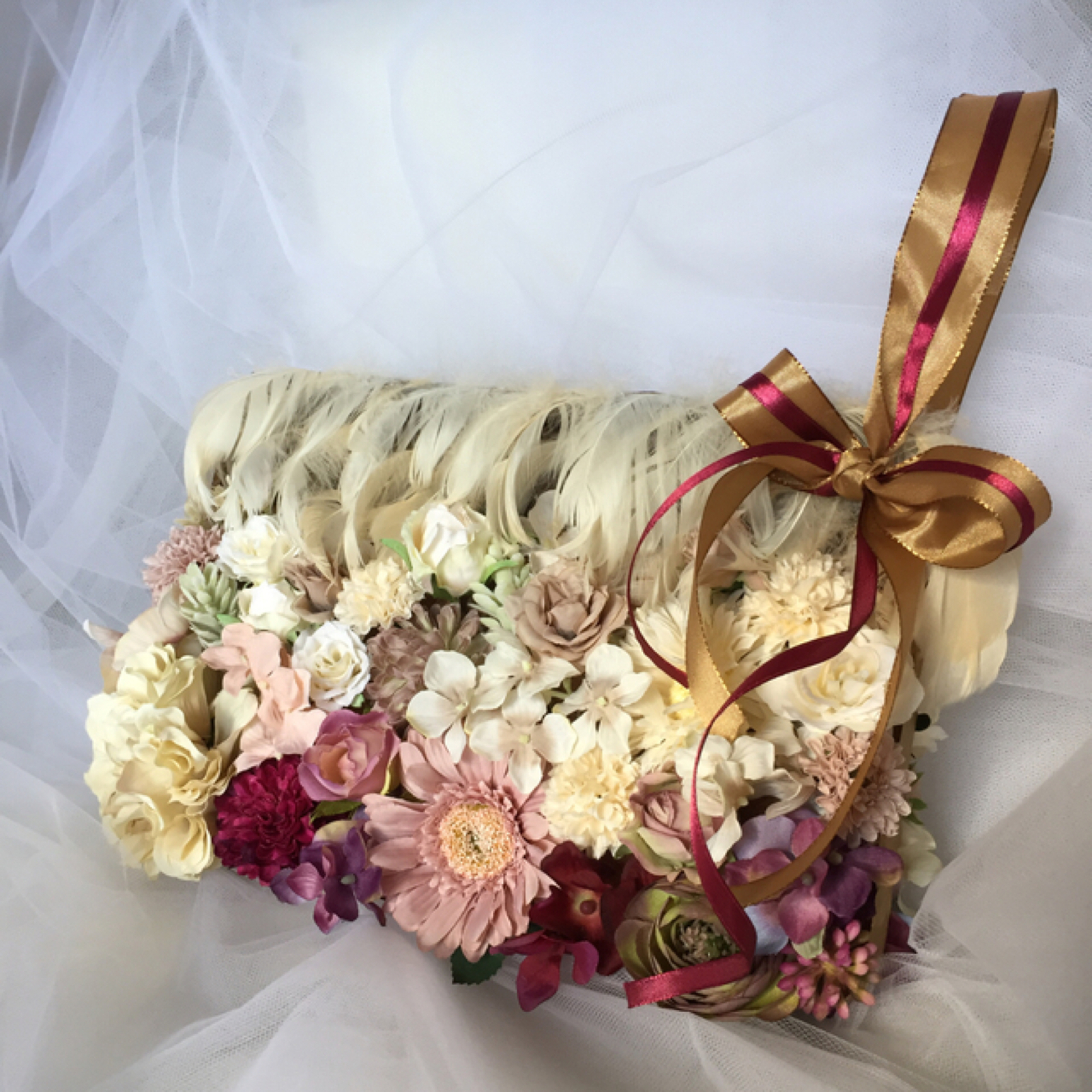 ♪プリザのバックブーケ♪ハート型でとってもキュート♪ - LYICO87'S GALLERYminne byGMOペパボ国内最大級のハンドメイド・手作り通販サイト