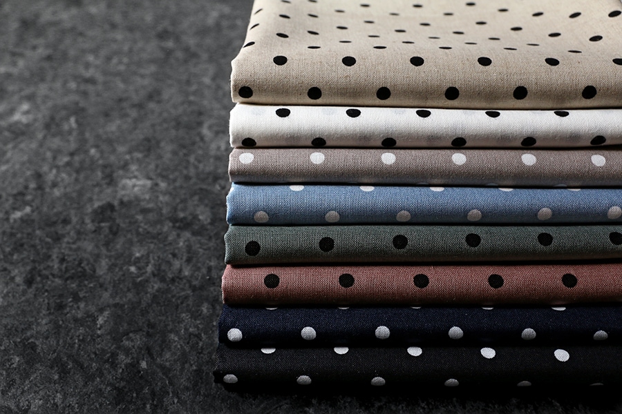 コットンスケアプリント生地 ドット生地の通販ノムラテーラーオンラインショップ