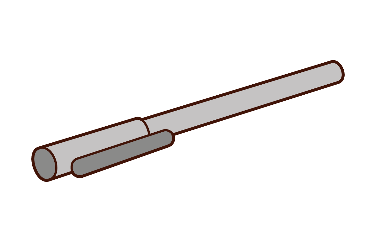 ピンク色のマーカーペンとハートのイラストフリー素材 イラストミント